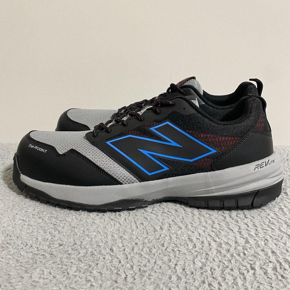 New Balance Quikshift EH Shoes Mens 14 EE Black Gray Composite Safety Toe Work